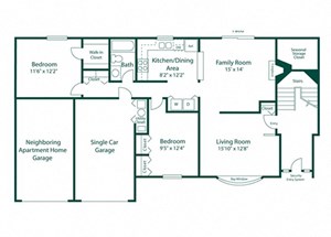 Maple Lane Apartment Unit Floor Plan